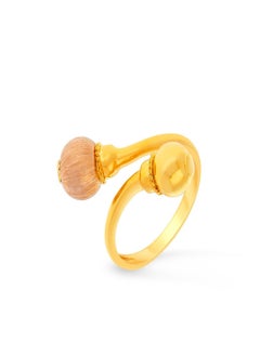 Malabar Gold and Diamonds 22 Carat 916 Purity Two Tone Gold Ring RG1185526T16 For Women  - Image 1