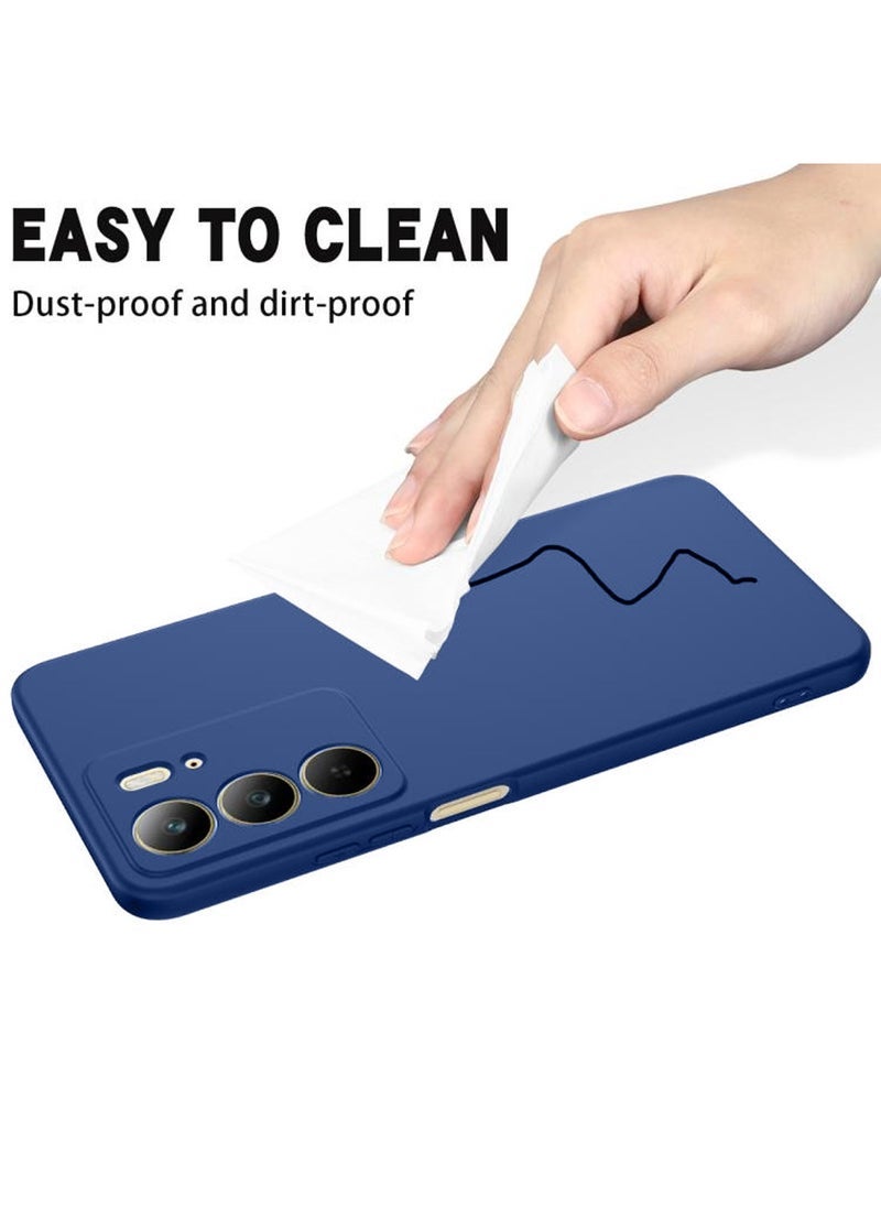 ELTRAZONE Realme C75 4G 2024 Premium Soft Liquid Silicone Case Cover – Navy Blue, Shockproof, Anti-Scratch, Slim & Lightweight, Full Protection - Image 4