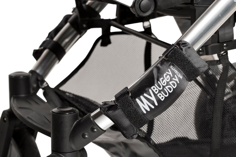 MY Buggy Buddy My Buggy Buddy Weights, Pram Weights, Pushchair Accessories, Anti Tip Pram Weights, 1.5kg Total, Black - Image 2