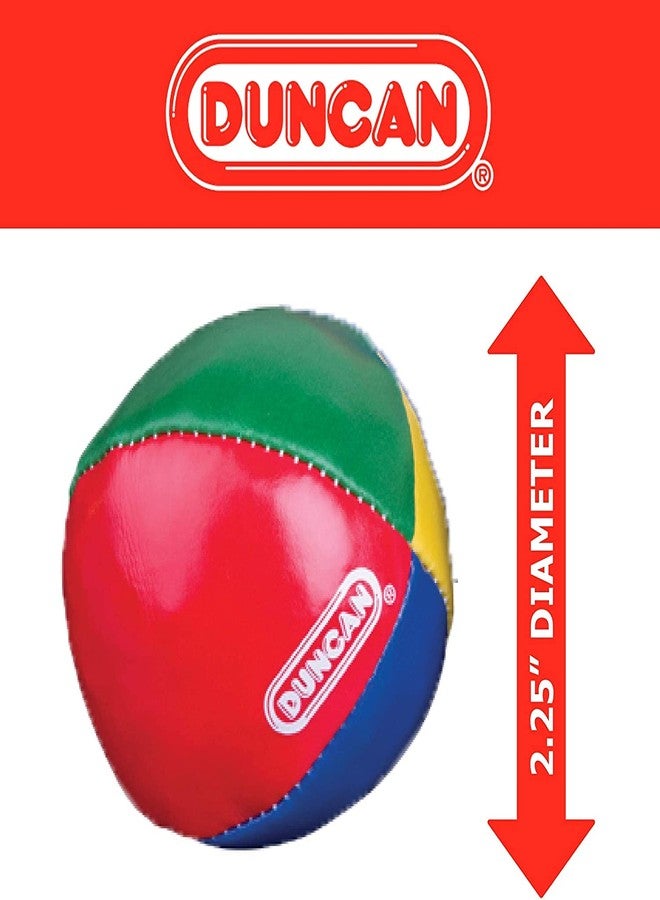 Duncan Toys Juggling Balls, Multicolor, Vinyl Shells, Circus Balls with 4 Panel Design, Plastic Beans, 3 Pack, Red & Yellow - Image 3