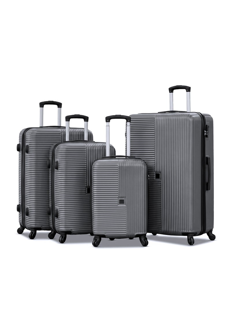 ZAAPPY Horizo Vertic ABS Luggage Hard Shell Lightweight 4PCS Set (20/24/28/32 Inch) Suitcase, Combination Lock - Image 1