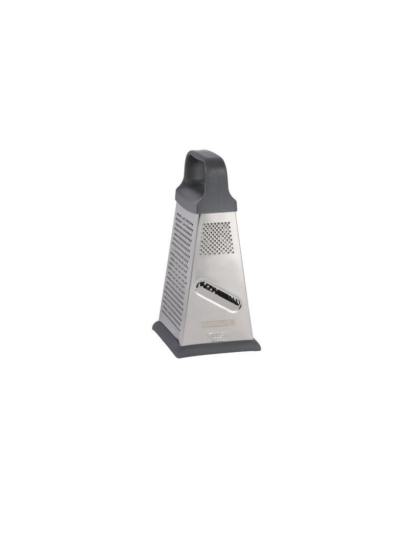 Royalford Stainless Steel 4-Sided Grater- RF12347/ with TPR Base and ABS handle, Light-Weight and Compact Design Silver - Image 5