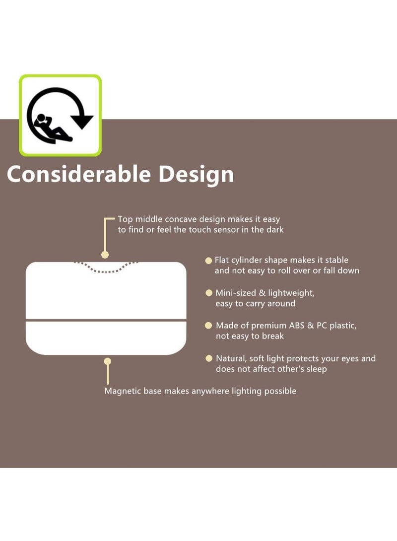 Rechargeable Mini Touch Night Light, Wireless LED Lamp for Kids - Portable, Dimmable Nursery Lamp - Image 4