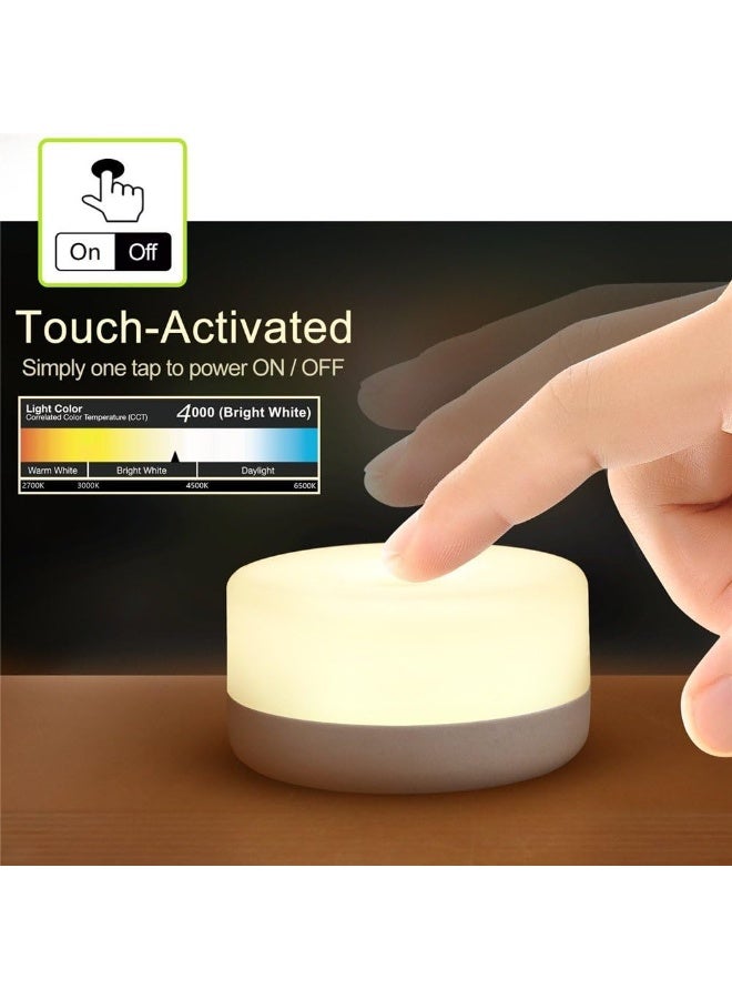 Rechargeable Mini Touch Night Light, Wireless LED Lamp for Kids - Portable, Dimmable Nursery Lamp - Image 2