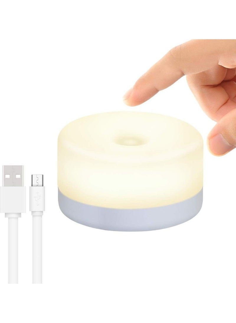 Rechargeable Mini Touch Night Light, Wireless LED Lamp for Kids - Portable, Dimmable Nursery Lamp - Image 1
