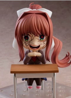 General Q version of clay man 1817 #heartbeat literature department, Monica can change face movable animation figure model ornament to give gifts to family and friends (10 cm)  - Image 3