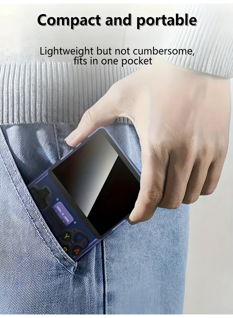 Closeli Portable Handheld Game Console, Portable Pocket Arcade,Electronic Game Console,3.5" IPS HD Screen,Built-in 128G Card, 36000+ Games, 3500mAh Rechargeable Battery, Linux Open Source System, OTG Function, 256GB TF Card Expandable, Gift for Kids & Adults - Image 3