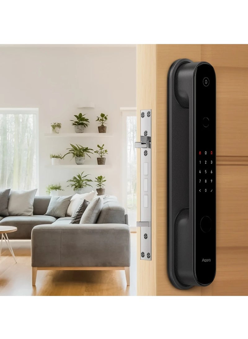 أكارا قفل الباب الذكي D100 إصدار Zigbee مع HomeKit - أسود، 393.8 × 74.2 58.6 ملم  - Image 4
