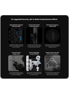 قفل الباب الذكي D100 إصدار Zigbee مع HomeKit - أسود، 393.8 × 74.2 58.6 ملم - pzsku/ZFD96857D783E2D722779Z/45/_/1701575160/7b621c8c-34f8-4a6c-a981-da8b4dca1d22