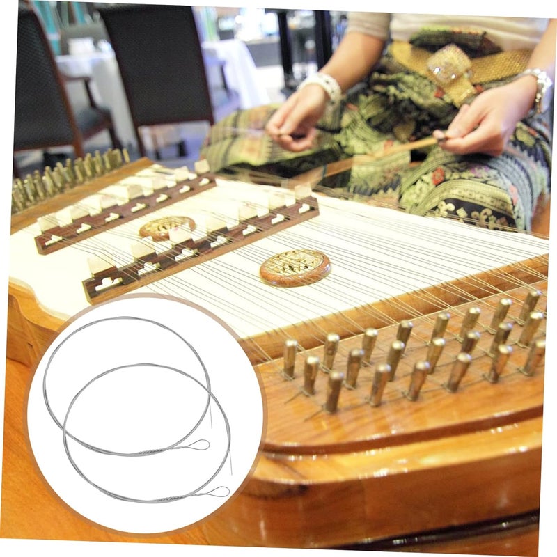 Abaodam 2Pcs Steel Dulcimer Strings Replacement for Musical Instruments Universal Dulcimer String Accessories Durable and High Material - Image 4
