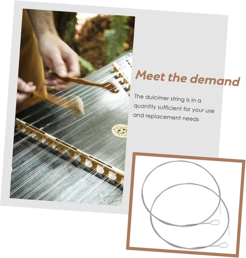 Abaodam 2Pcs Steel Dulcimer Strings Replacement for Musical Instruments Universal Dulcimer String Accessories Durable and High Material - Image 5