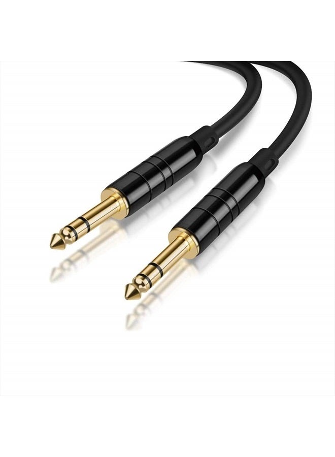 CableCreation 1/4 inch Cable 6FT, 6.35mm to 6.35mm TRS Guitar Patch Cords/Instrument Cable for Keyboard, Amplifier, Guitar, Mixing Board, Pedalboards, Piano and More, 1.8M - Image 1