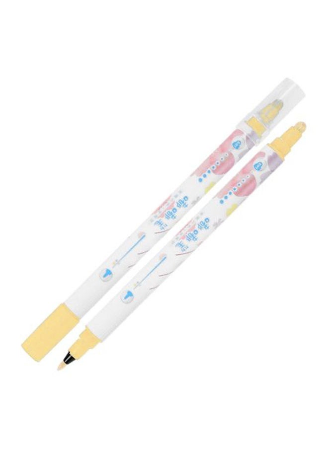 M&G Sakura Light Yellow Double Marker 