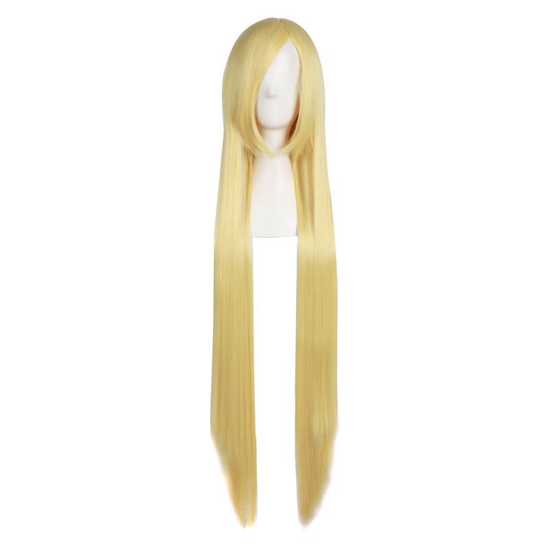 MapofBeauty MapofBeauty 40" 100cm Blonde Long Straight Cosplay Costume Wig Fashion Party Wig  - Image 1