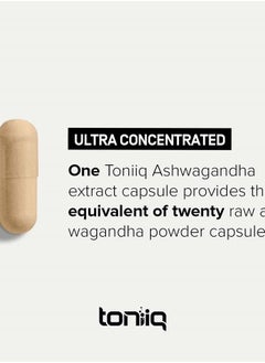 Toniiq 26,000mg 20x Concentrated Extract - 10% Withanolides - Ultra High Strength Ashwagandha Capsules - Wild Harvested in India - Highly Concentrated and Bioavailable Supplement - 90 Veggie Capsules  - Image 5