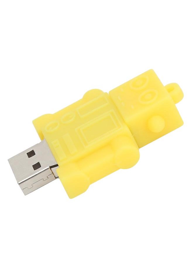 Thoraya USB Flash Memory Stick Flash Drive Gift Cute Cartoon Yellow Robot 128GB  - Image 3