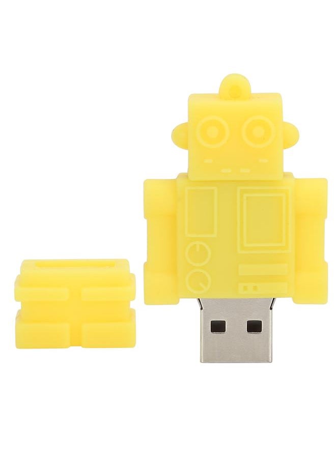 Thoraya USB Flash Memory Stick Flash Drive Gift Cute Cartoon Yellow Robot 128GB  - Image 1