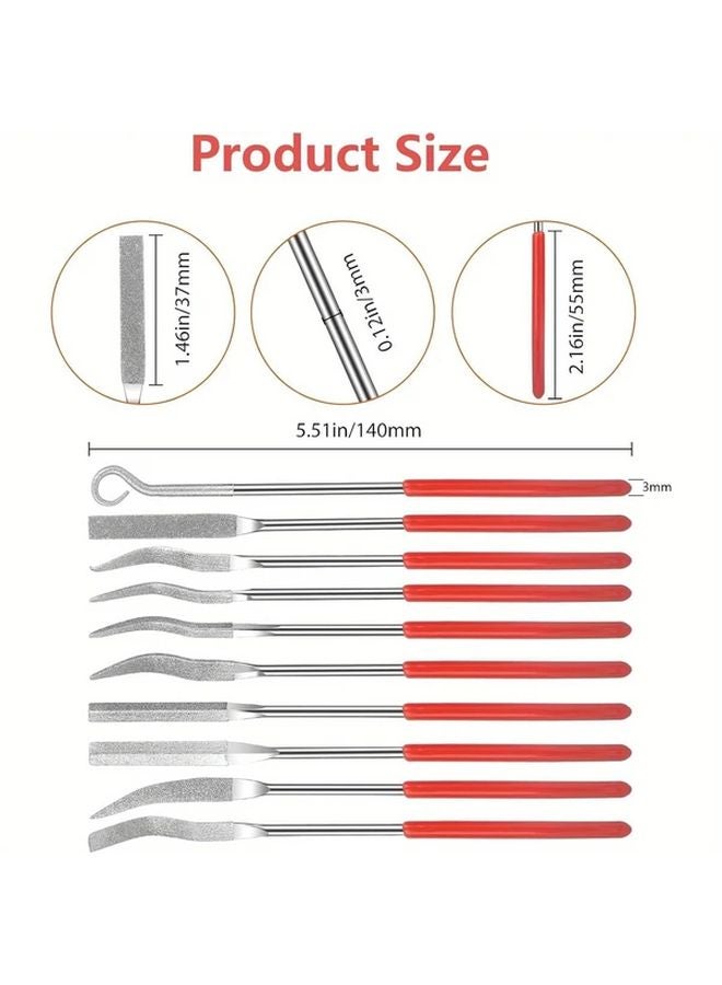 20Pcs Diamond Needle File Set Mini Jewelry Metal Files For Glass Wood Carving - Image 3