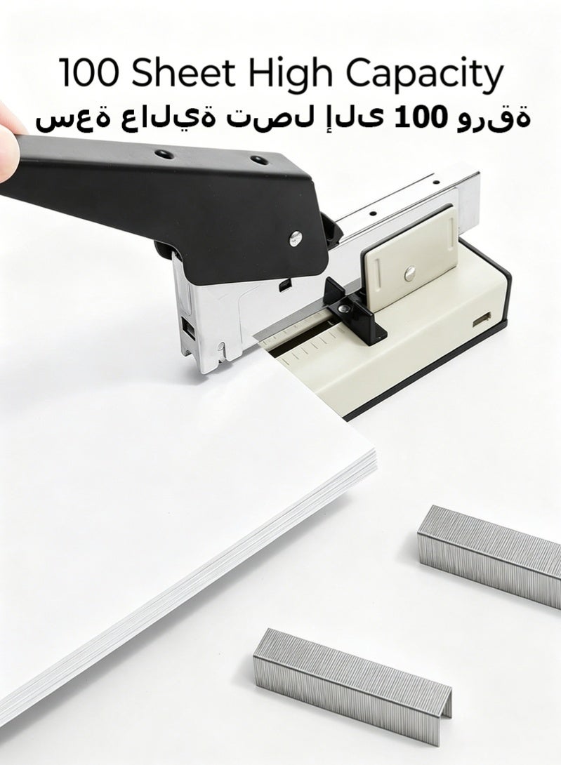 هالامين المحمولة الدوارة دباسة ، 100 ورقة قدرة كبيرة دباسة مكتب ، مناسبة للطلاب ، والأعمال التجارية مكتب دباسة - Image 4