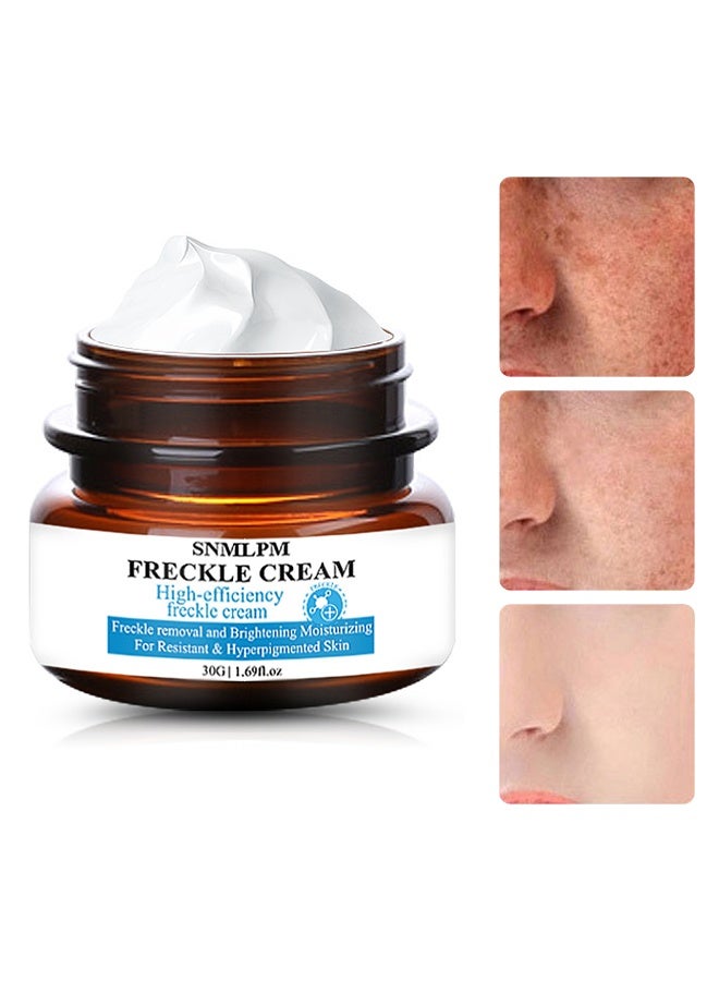 سنملبم كريم النمش عالي الكفاءة ومزيل النمش ومشرق كريم الكلف المصحح للبقع الداكنة المرطب العميق للرجال والنساء 30 غرام - Image 1