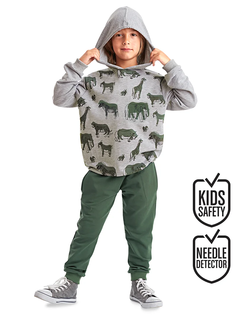 ج&مشب بدلة رياضية للأولاد برسومات حيوانات