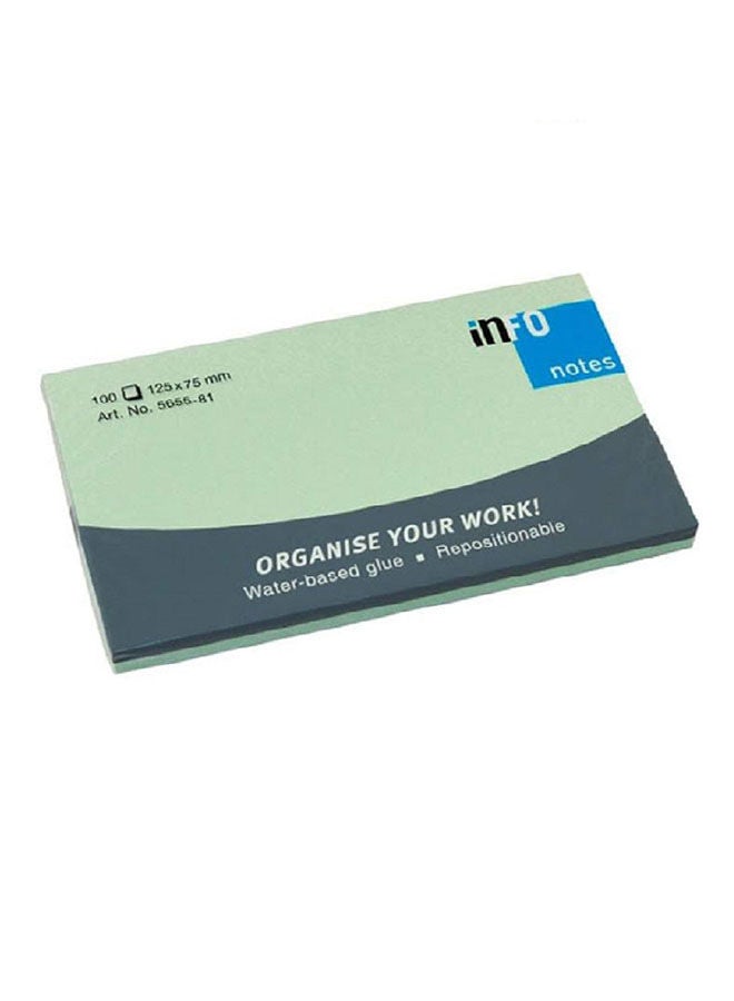 Info Sticky Notes Bucket 100 Sheet-Green