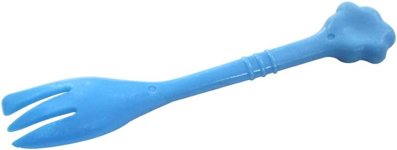 KunHe Pet Dog Cat Feeding Scooping Can Tin Food Fork Mixing Spoon Blue 748Inch - Image 2