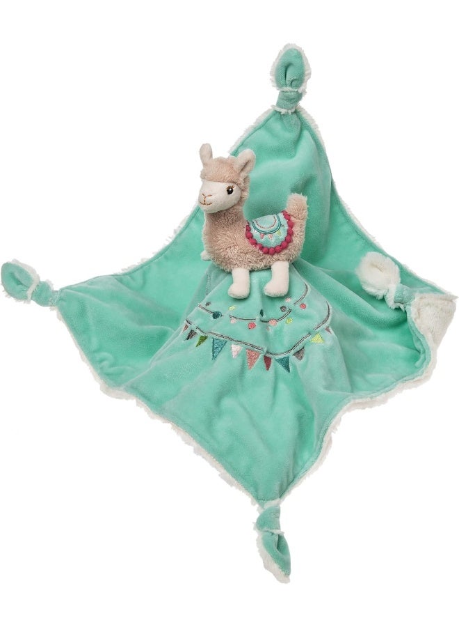 Mary Meyer Mary Meyer Baby Lily Llama Character Blanket 13"x13" - Image 1