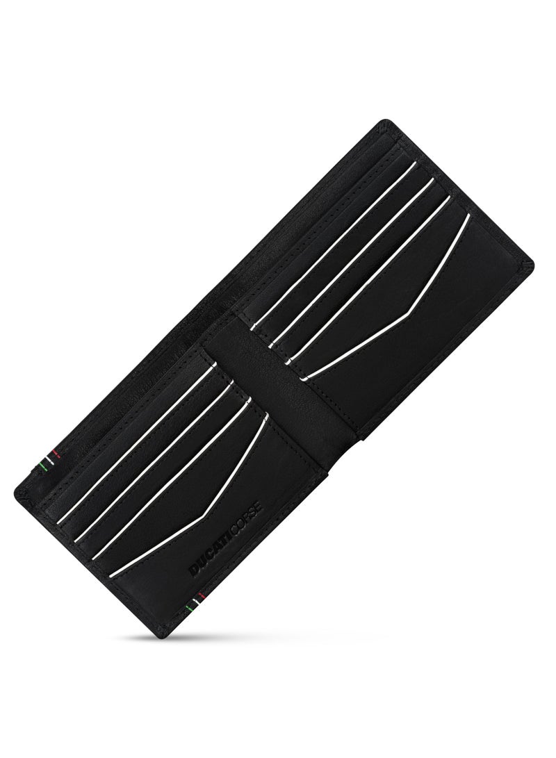Ducati Corse Stile Black Leather Wallet for Men - Image 3