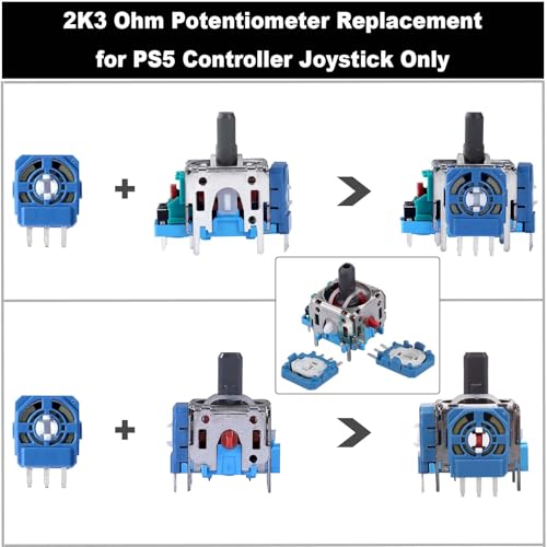 IKPEK 20pcs 2K3 Ohm Potentiometer Replacement for Dualsense PS5 Controller, Trim Pot Resistor Thumbstick Module Sensor for ALPS Analog Joystick - Image 3