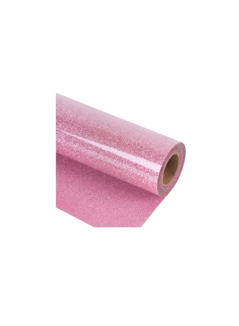 Kalon KALON® 3 Meter CHERY PINKGlitter Heat Transfer Vinyl Roll 12'' x 10ft 3 Meter for T-Shirts, Bags,fabric.Craft Hats & Shoes – Premium Best heat transfer vinyl for t-shirts HTV vinyl for heat press machine - Image 3