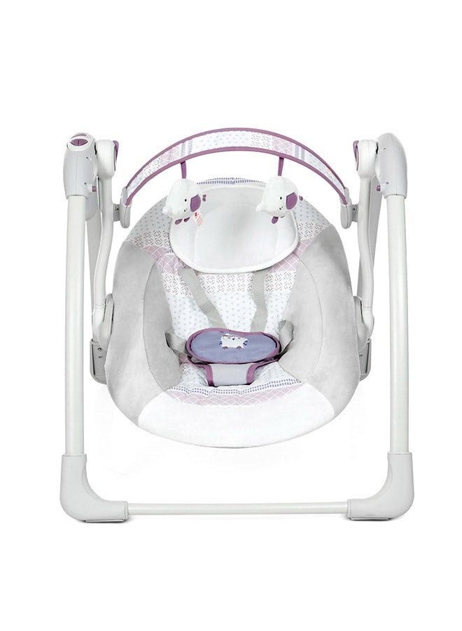 StarKids Portable Deluxe Newborn Baby & Toddler Automatic Baby Swing Reclining Position - Image 2