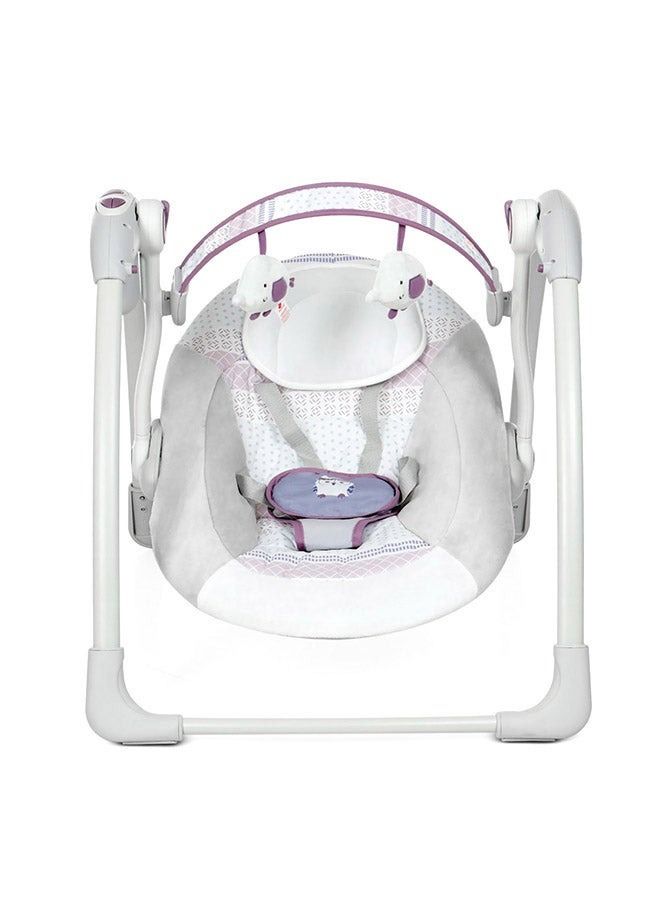 StarKids Portable Deluxe Newborn Baby & Toddler Automatic Baby Swing Reclining Position - Image 3