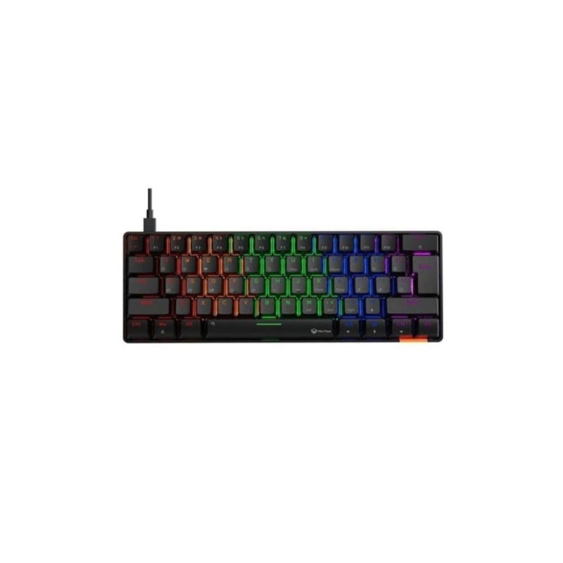MEETION Wireless 60% Mechanical Gaming Keyboard, OUTEMU Blue Switches, RGB Lighting, Bluetooth, Full Keys Anti-Ghosting, MT-MK005BT, Black - Image 2