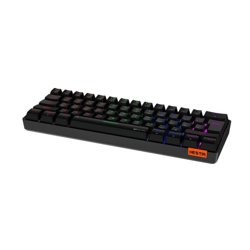 MEETION Wireless 60% Mechanical Gaming Keyboard, OUTEMU Blue Switches, RGB Lighting, Bluetooth, Full Keys Anti-Ghosting, MT-MK005BT, Black - Image 5