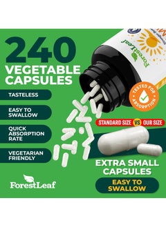 ForestLeaf Vitamin D3 1,250 mcg (50,000 IU) 240 Vegetable  - Image 4