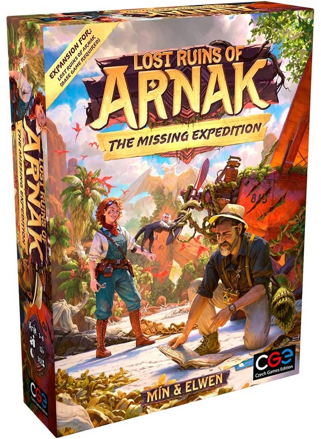 Czech Games Of Arnak: Missing Expedition By Cge Czech Games Edition, Expansion Strategy Board Games  - Image 1