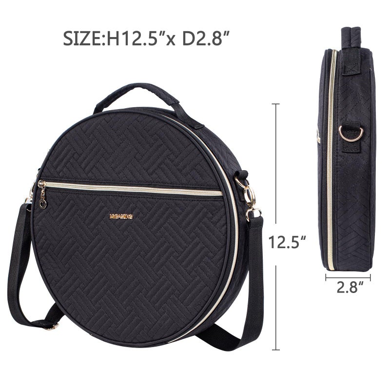 MYBAGZING | Round Embroidery Bag(Empty) - Embroidery Storage Bag -Cross Stitch Supplies Organizer with Multiple Pockets for Embroidery Kits, Cross Stitch Suppliers, Embroidery Floss (Bag Only) - Image 2