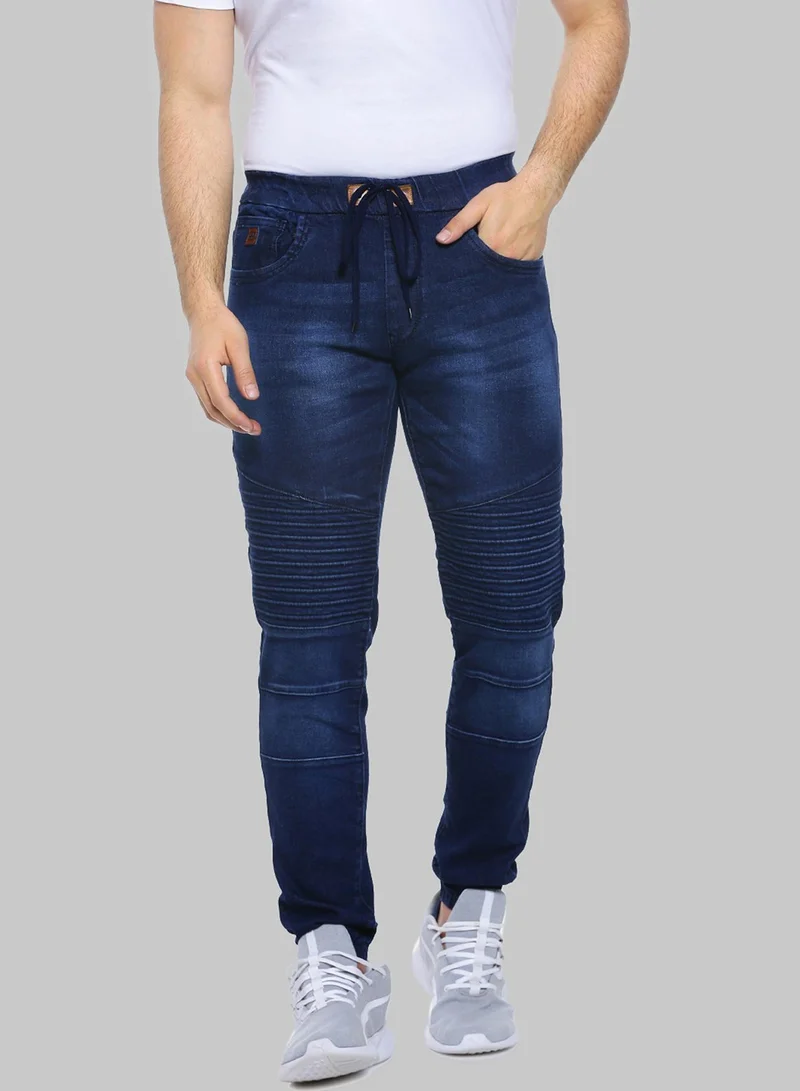 Campus Sutra  Men's Dark-Wash Skinny Fit Denim Jeans for Men | Best Price UAE