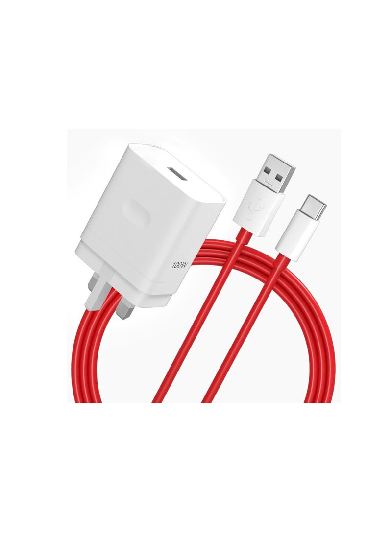 general Compatible for Oneplus 14 13 12 12R 11 10 Pro Charger, Super Wall Block for One Plus 9 Pro 10T 13R 10R 8T 8 7T 7 9R Pad Open Nord 3 4 CE N20 N10 N30 Fast Charging 3.3ft Cable - Image 2