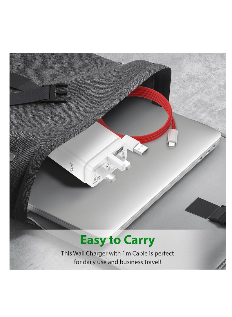 general Compatible for Oneplus 14 13 12 12R 11 10 Pro Charger, Super Wall Block for One Plus 9 Pro 10T 13R 10R 8T 8 7T 7 9R Pad Open Nord 3 4 CE N20 N10 N30 Fast Charging 3.3ft Cable - Image 5