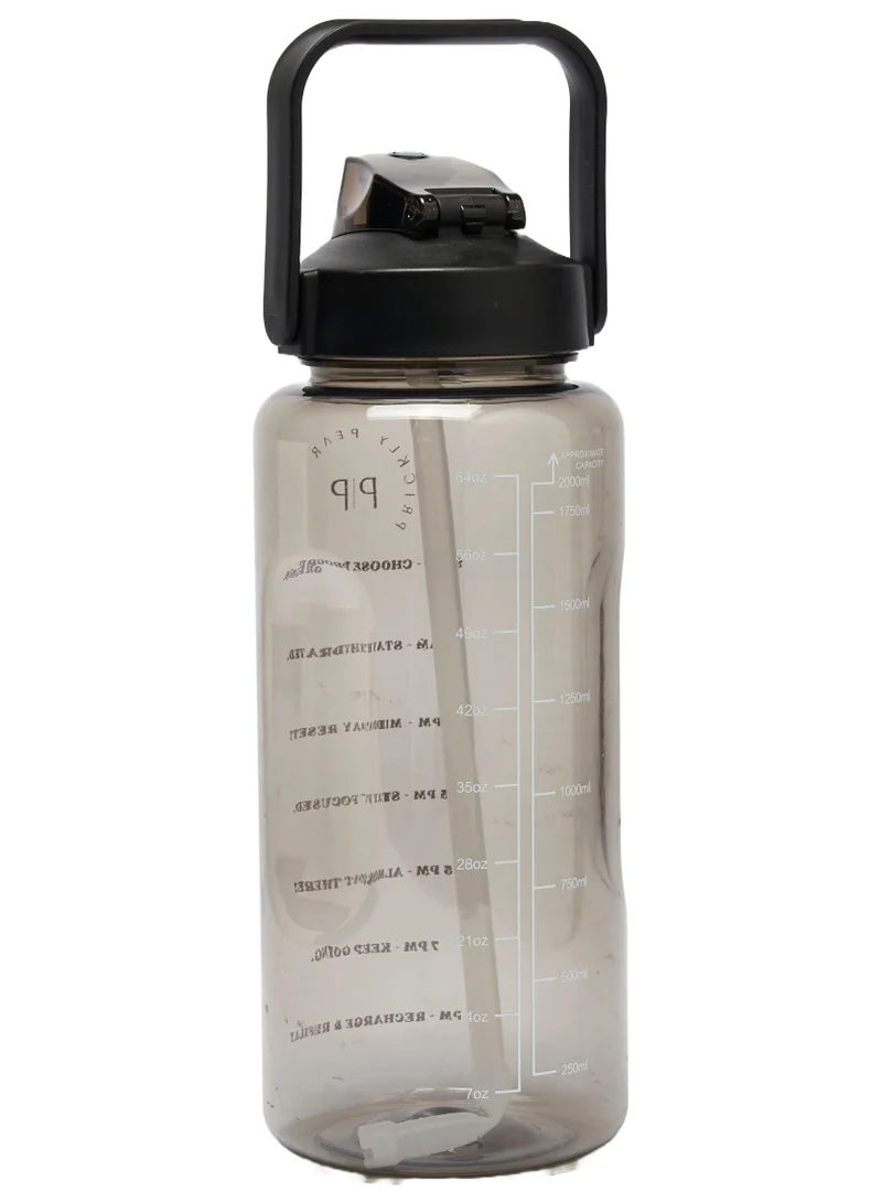 Prickly Pear Black Tracker 2L Water Bottle & Black Pouch Bundle