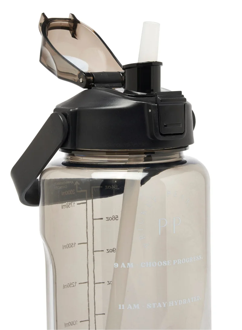 Prickly Pear Black Tracker 2L Water Bottle & Black Pouch Bundle
