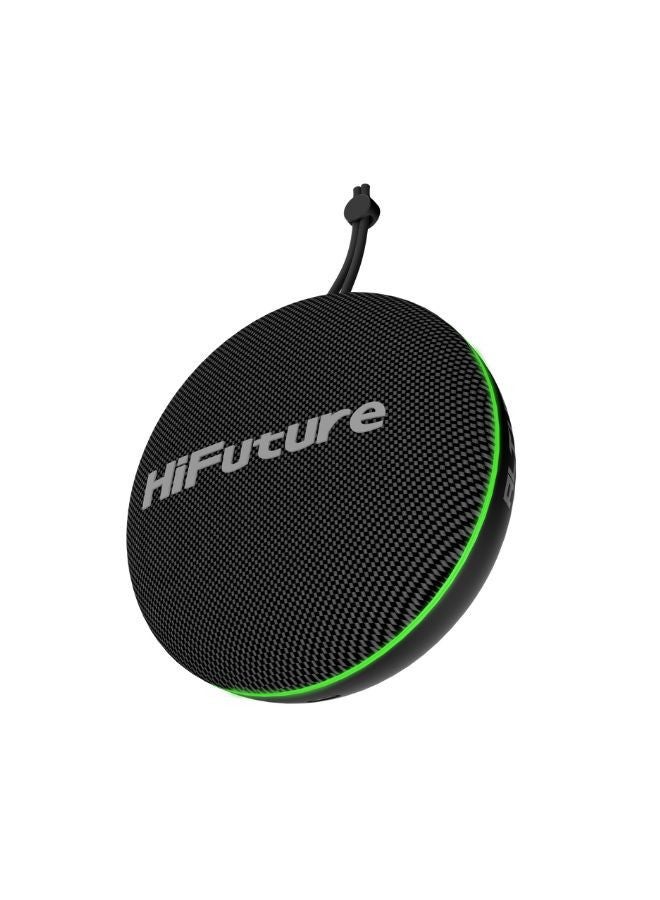 HiFuture Altus 10W Wireless Ultra Portable Speaker, 8hrs Playtime & Waterproof, Black - Image 2