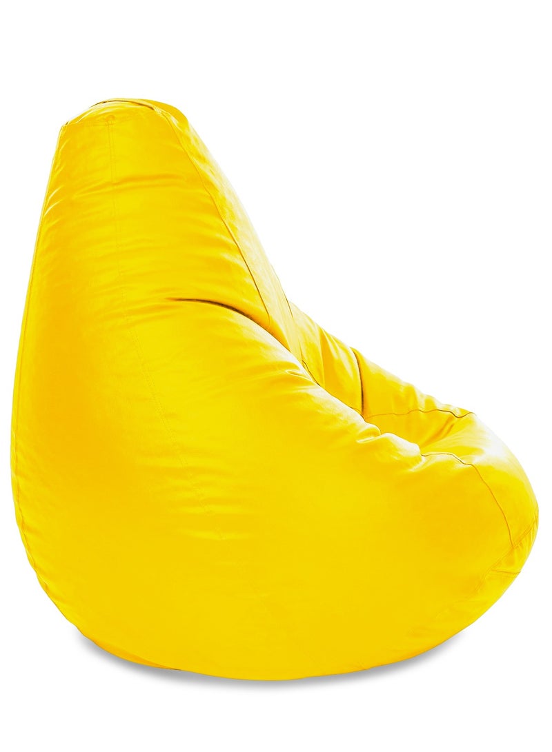 FATBAG Faux Leather with Filling For Kids And Aduls(Yellow) - Image 3