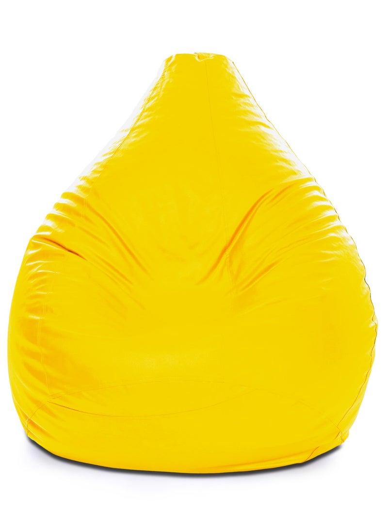 FATBAG Faux Leather with Filling For Kids And Aduls(Yellow) - Image 1