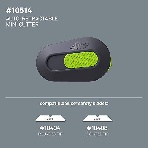 Slice Auto-Retractable Mini Box Cutter | Safe Ceramic Box Cutter Lasting 11x Longer than Metal | Keychain Box Opener | 12 Pack - Image 3