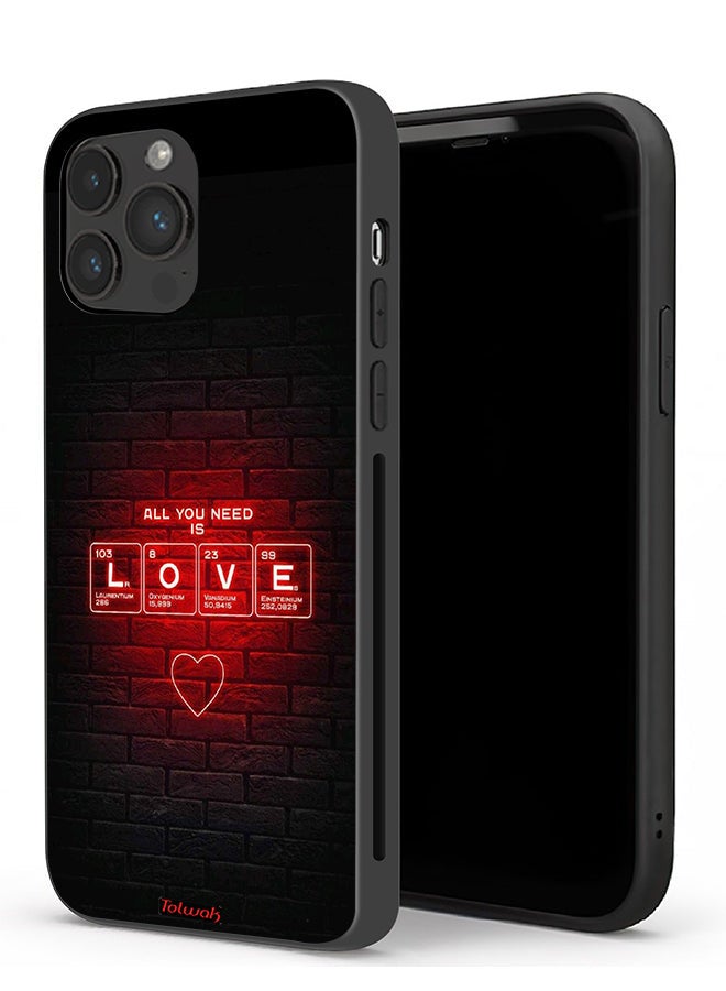Tolwak Apple iPhone 13 Pro Max Protective Case All You Need Is Love - Image 1