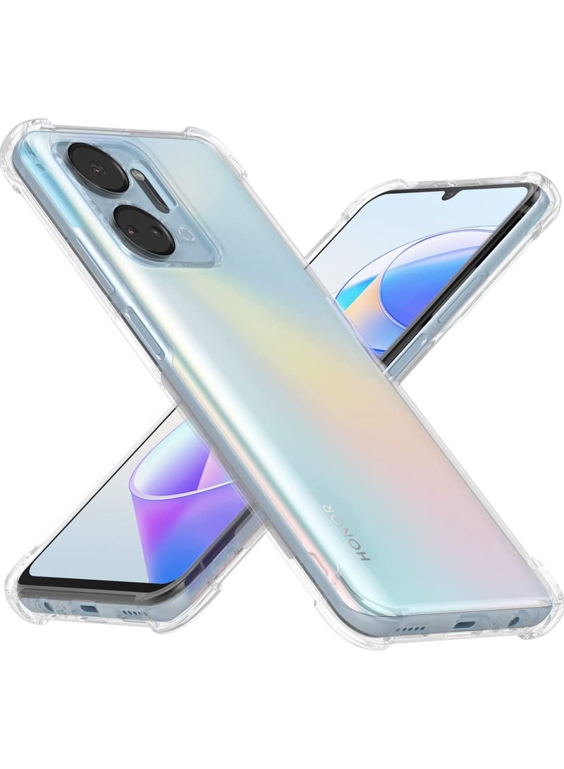 vesus Honor X7a Clear Case Cover Shockproof flexible TPU Bumper Cover Transparent Anti scratch TPU Full Camera Protection designed for Honor X7a - Image 1