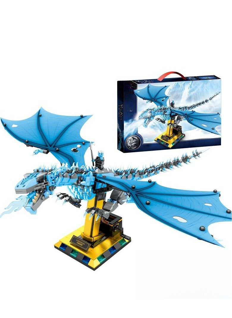 Assembling Building Blocks And Flying Dragon Model Gift  - Image 1